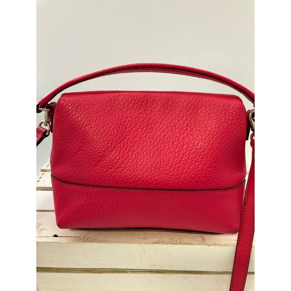 KATE SPADE HOT PINK PEBBLED LEATHER CROSSBODY BAG (ASIS) - Picture 4 of 16